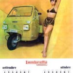 Raffaella Carrà Lambretta calender september oktober
