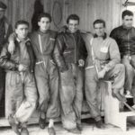 1950 O Masetti και η ομάδα της Lambretta στην πίστα του Monthléry στη Γαλλία