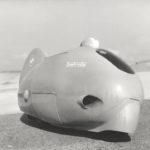 1951 Ο Poggi με το Sirulo κατά τη διάρκεια μιας δοκιμής επιδόσεων ταχύτητας στο Monthléry