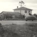 1951 Ο Poggi με το Sirulo κατά τη διάρκεια μιας δοκιμής επιδόσεων ταχύτητας στο Monthléry