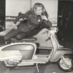 1966 woman on Lambretta scooter