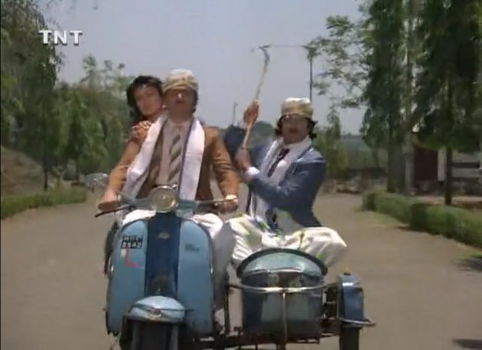 1962 Lambretta API in Coolie, Movie, 1983 built in India