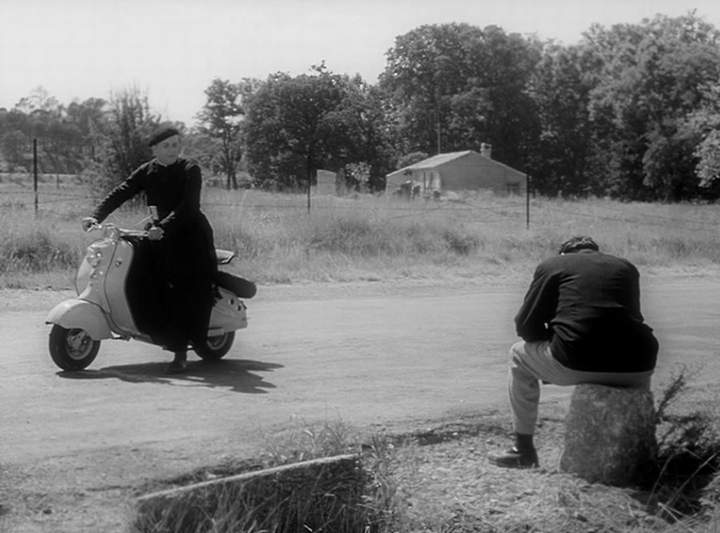 Lambretta LD in Le chômeur de Clochemerle, Movie, 1957 built in France