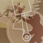 Bear with Lambretta drawing