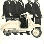 The Clovers with Lambretta scooter