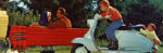 Lambretta scooter with children